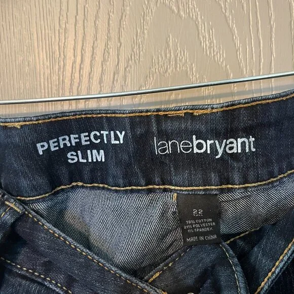 Lane Bryant Perfectly Slim Dark Wash Jeans – Size 22 – Great Condition - Picture 3 of 3